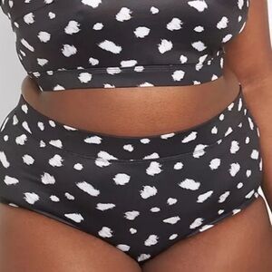 Lane Bryant NWOT giraffe print swim bottoms